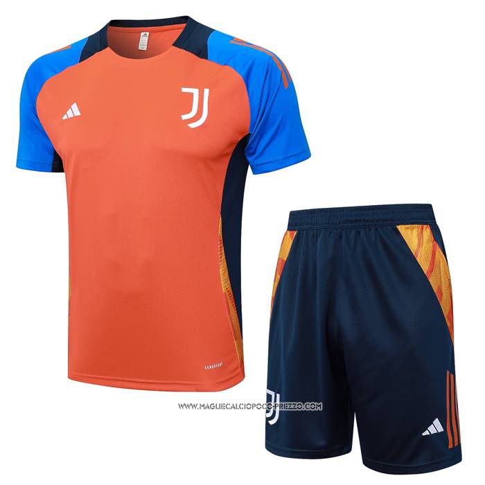 Tuta da Track Juventus Manica Corta Arancione - Pantaloncini 24-25